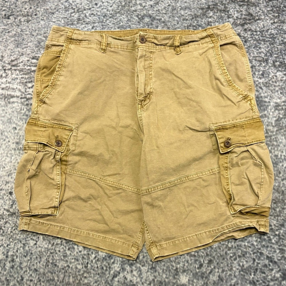 American Eagle Cargo Shorts Next Level Flex Mens 42 Tan Khaki Utility Preppy